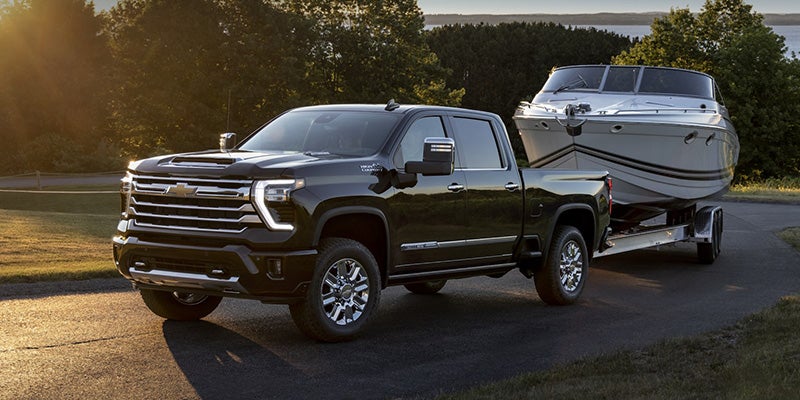 Chevrolet Silverado 2500HD pulling a trailer