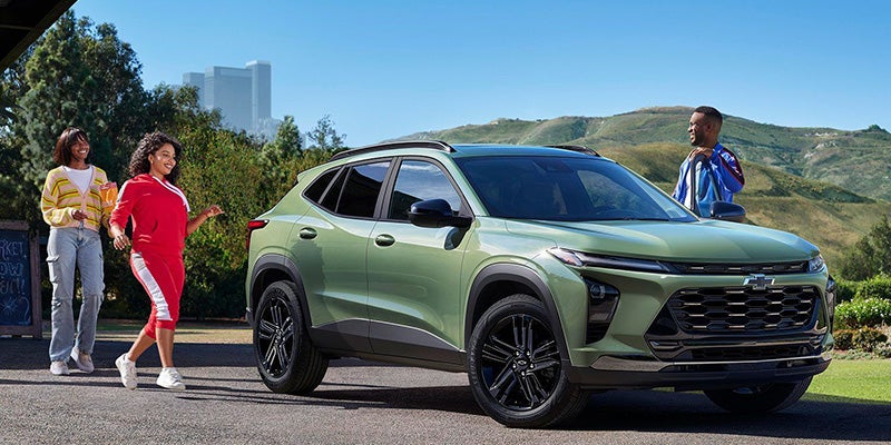 Chevrolet Trax parked side and rear view